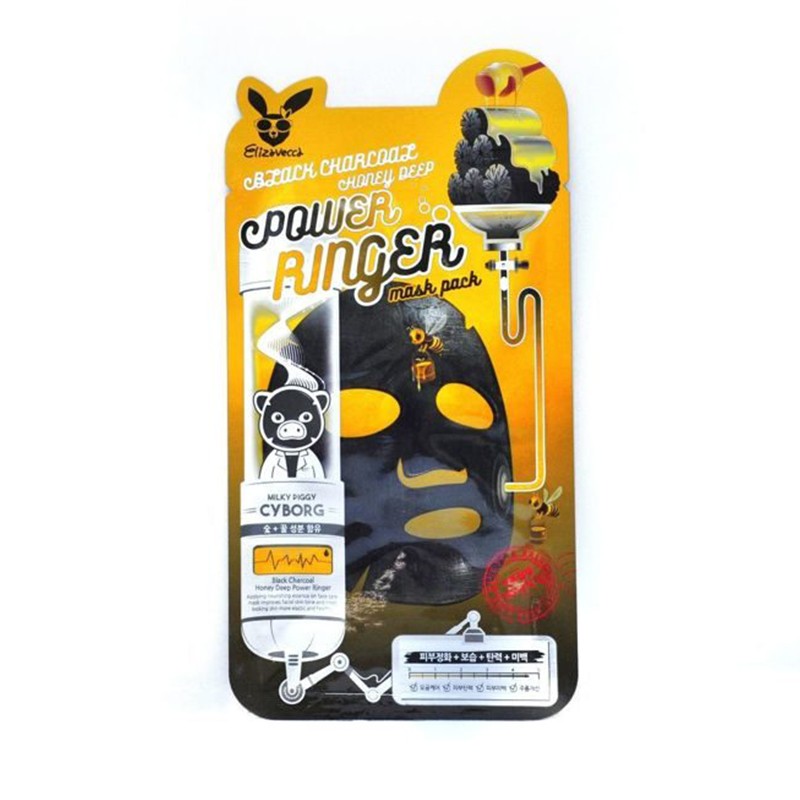 Набор 5 шт. Маска для лица тканевая Elizavecca Deep Power Ring Mask Honey