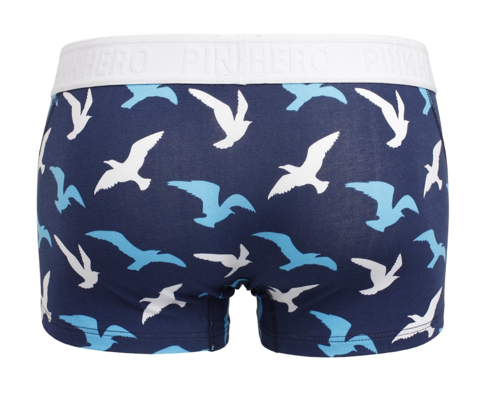 Мужские трусы Pink Hero синие с чайками PH1274-1