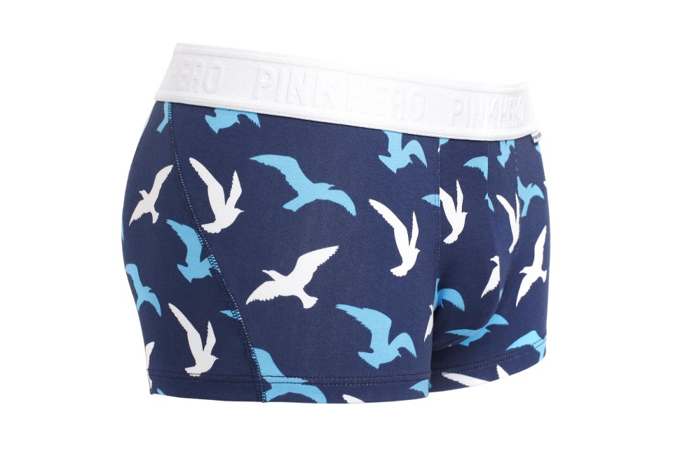 Мужские трусы Pink Hero синие с чайками PH1274-1