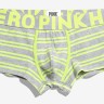 Мужские трусы Pink Hero серые/желтые полоски PH806-6