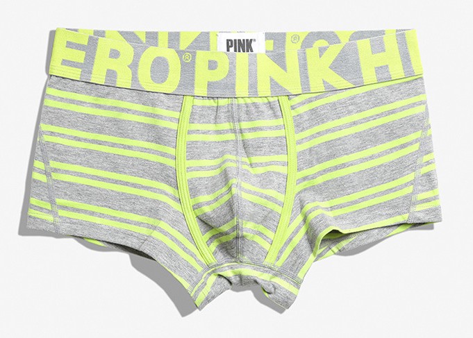 Мужские трусы Pink Hero серые/желтые полоски PH806-6