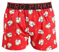 Мужские трусы Pink Hero красные с котиками удлиненные PH1279-1