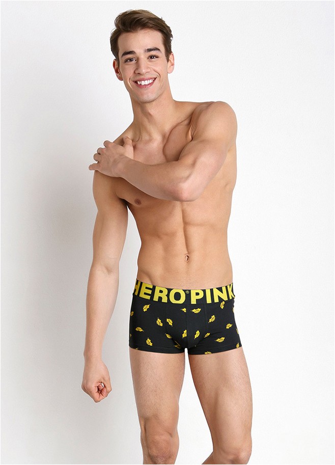 Мужские трусы Pink Hero черные/такси PH804-1
