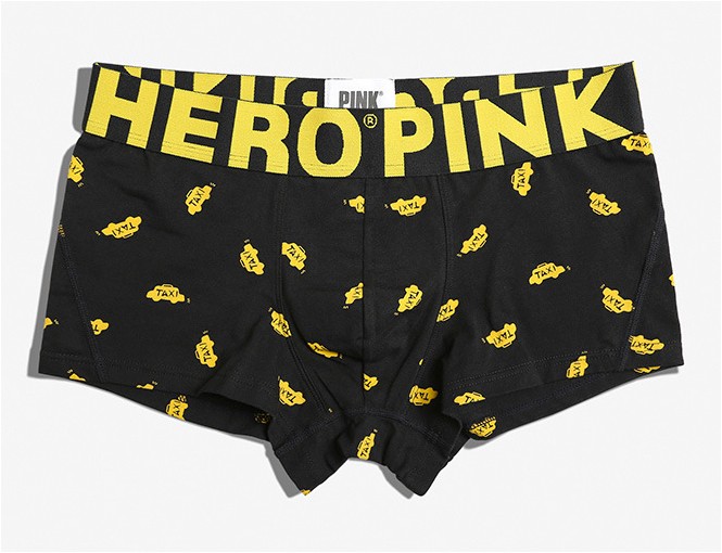 Мужские трусы Pink Hero черные/такси PH804-1