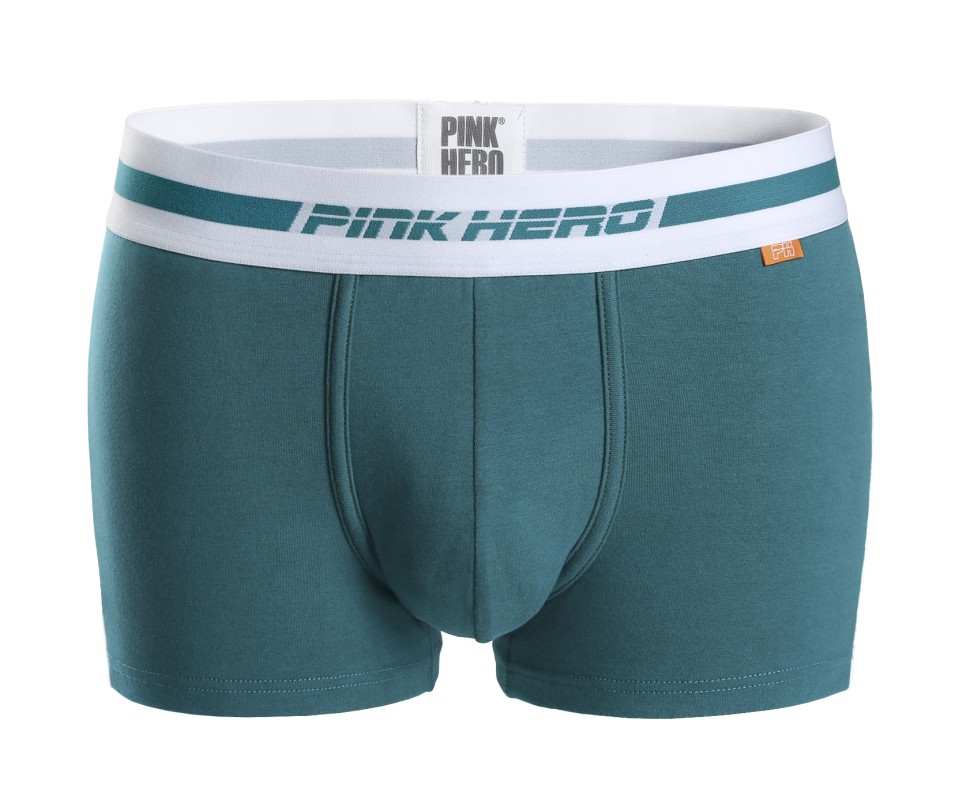 Мужские трусы Pink Hero зеленые с белой полосой PH525-3