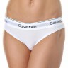 Женские трусы (плавки) Calvin Klein белые с белой резинкой B041