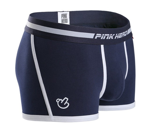 Мужские трусы Pink Hero темно-синие с белой окантовкой PH523-2
