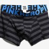 Мужские трусы Pink Hero черные/серые полоски удлиненные PH514-1
