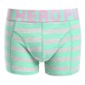 Мужские трусы Pink Hero серые/зеленые полоски удлиненные PH514-7