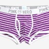 Мужские трусы Pink Hero пурпурные в полоску PH1203-5