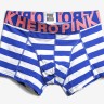 Мужские трусы Pink Hero белые/синие полоски удлиненные PH514-6