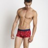 Мужские трусы Pink Hero красные с волками PH1286-1