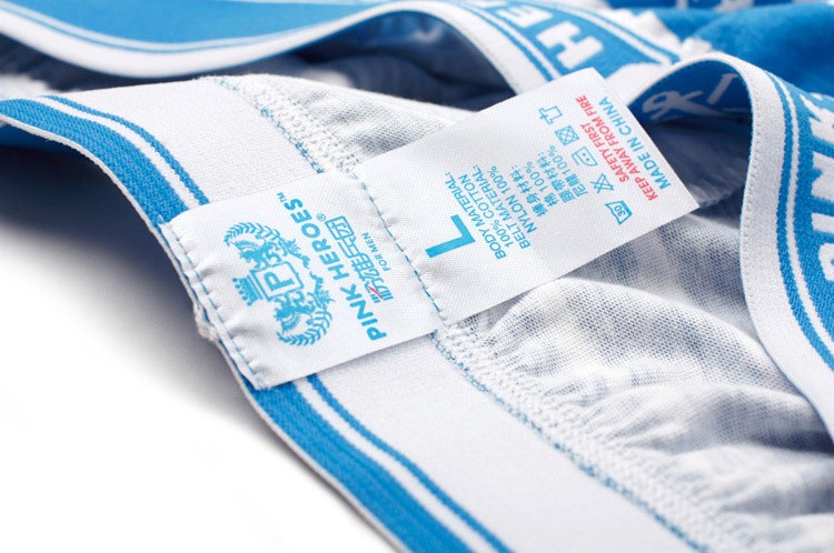 Мужские трусы Pink Hero голубые с якорями удлиненные PH1262-1