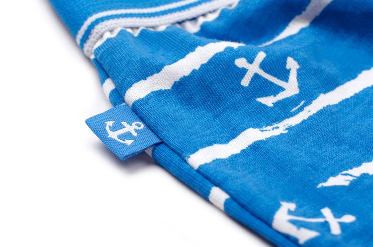 Мужские трусы Pink Hero голубые с якорями удлиненные PH1262-1