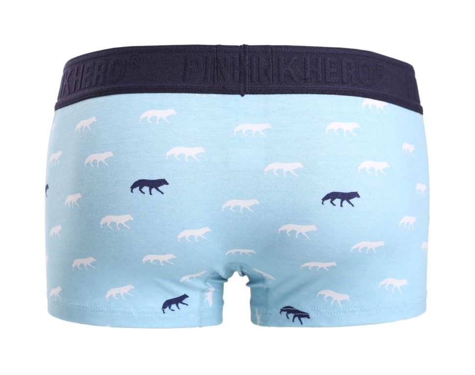 Мужские трусы Pink Hero голубые с волками PH1286-2