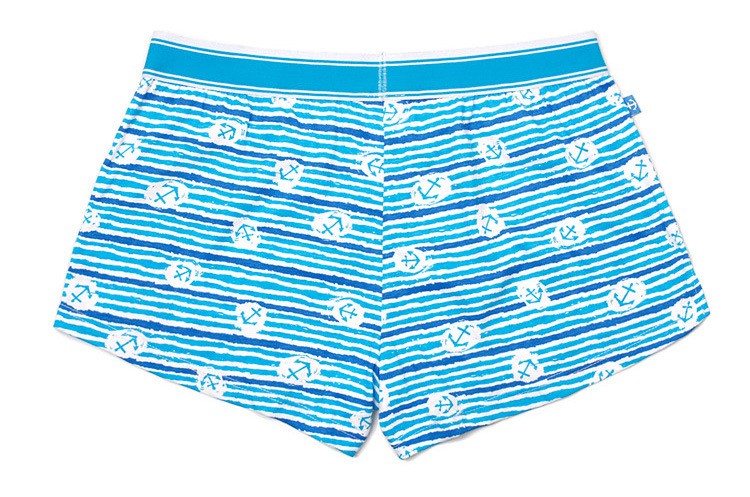 Мужские трусы Pink Hero светло-голубые с якорями удлиненные PH1262-4