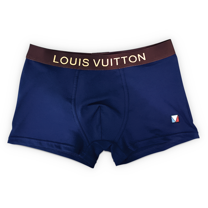 Мужские трусы Loius Vuitton темно-синие LV04