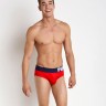 Мужские брифы Pink Hero красные с синей резинкой PH1280-2