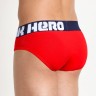 Мужские брифы Pink Hero красные с синей резинкой PH1280-2