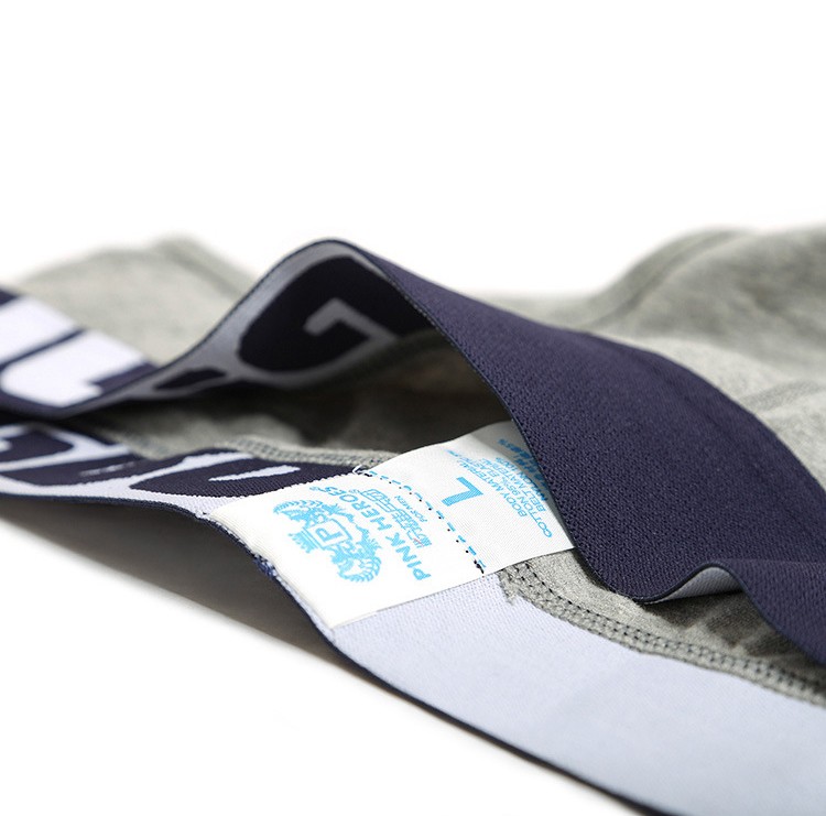 Мужские брифы Pink Hero серые с синей резинкой PH1280-3