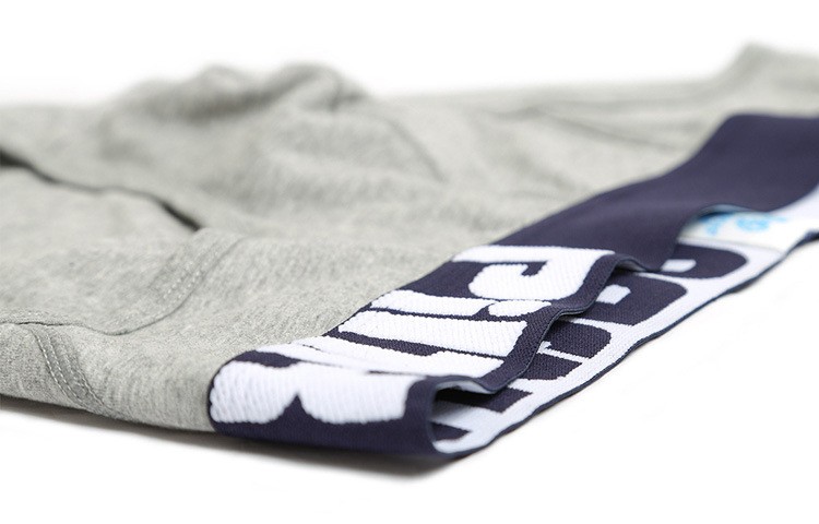 Мужские брифы Pink Hero серые с синей резинкой PH1280-3