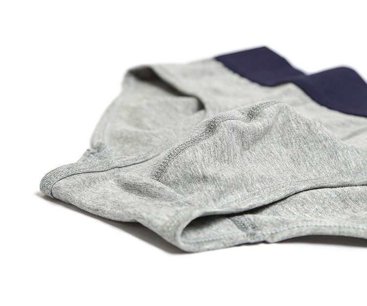 Мужские брифы Pink Hero серые с синей резинкой PH1280-3