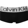 Женские шортики Calvin Klein черные с серебряной резинкой Steel B027