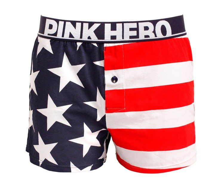Мужские трусы Pink Hero с флагом удлиненные PH1275-1