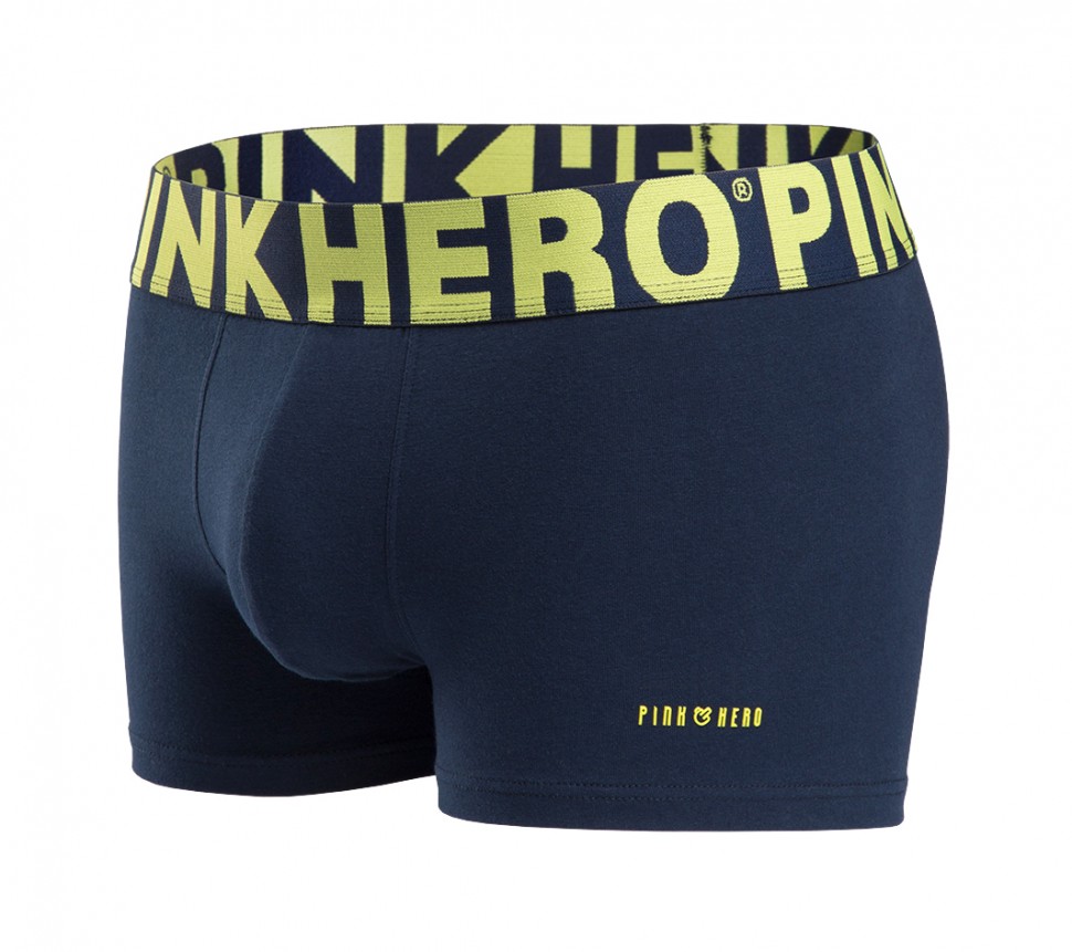 Мужские трусы Pink Hero темно-синие с большими буквами PH528-3