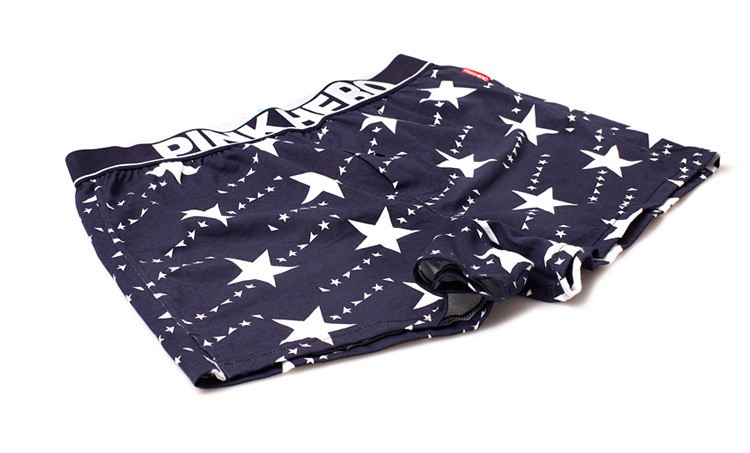 Мужские трусы Pink Hero темно-синие со звездами удлиненные PH1275-2