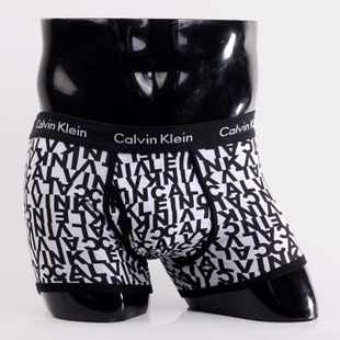 Трусы Calvin Klein 365 белые/чер/черые буквы A069