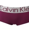 Женские шортики Calvin Klein пурпурные с серебряной резинкой Steel B033