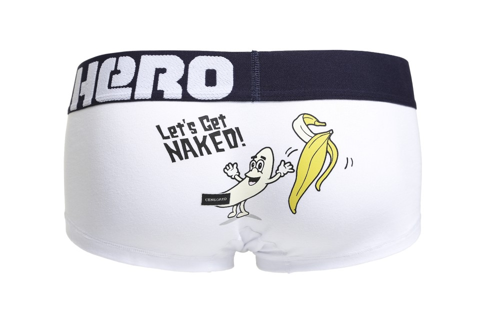 Мужские укороченные боксеры Pink Hero белые Get Naked PH1276-3