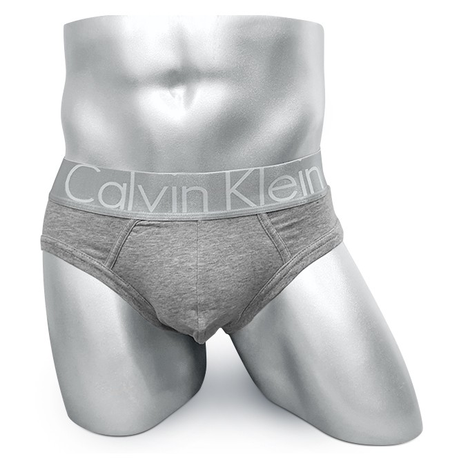 Мужские брифы Calvin Klein серые A102