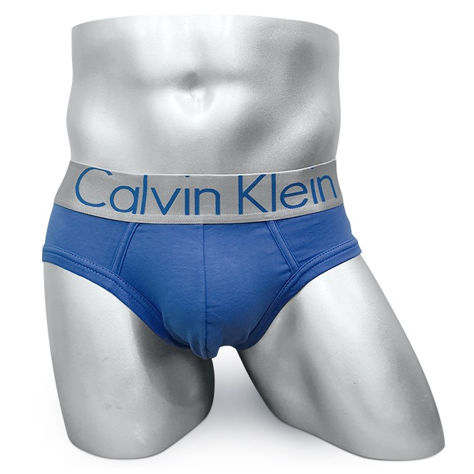 Мужские брифы Calvin Klein голубые A104