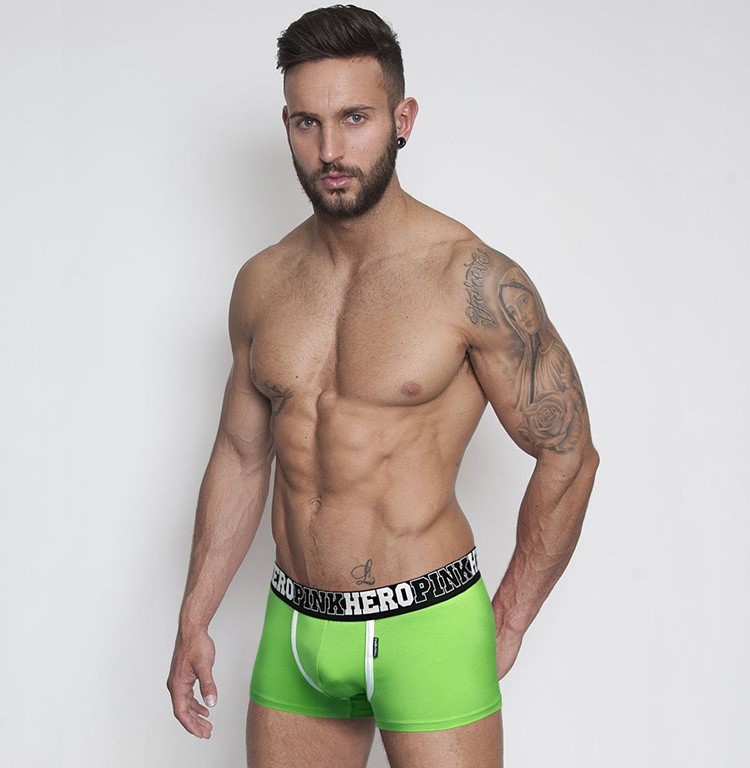 Мужские трусы Pink Hero зеленые PH1236-1